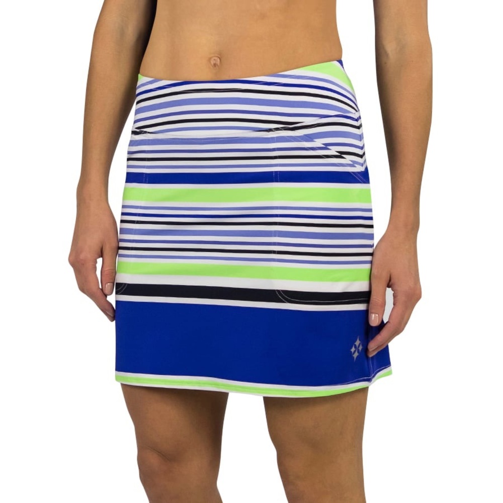 Jofit Skort Mina Long Skirt Skort Striped Blue Green White Bright XS Golf